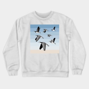 Barnacle goose flock Crewneck Sweatshirt